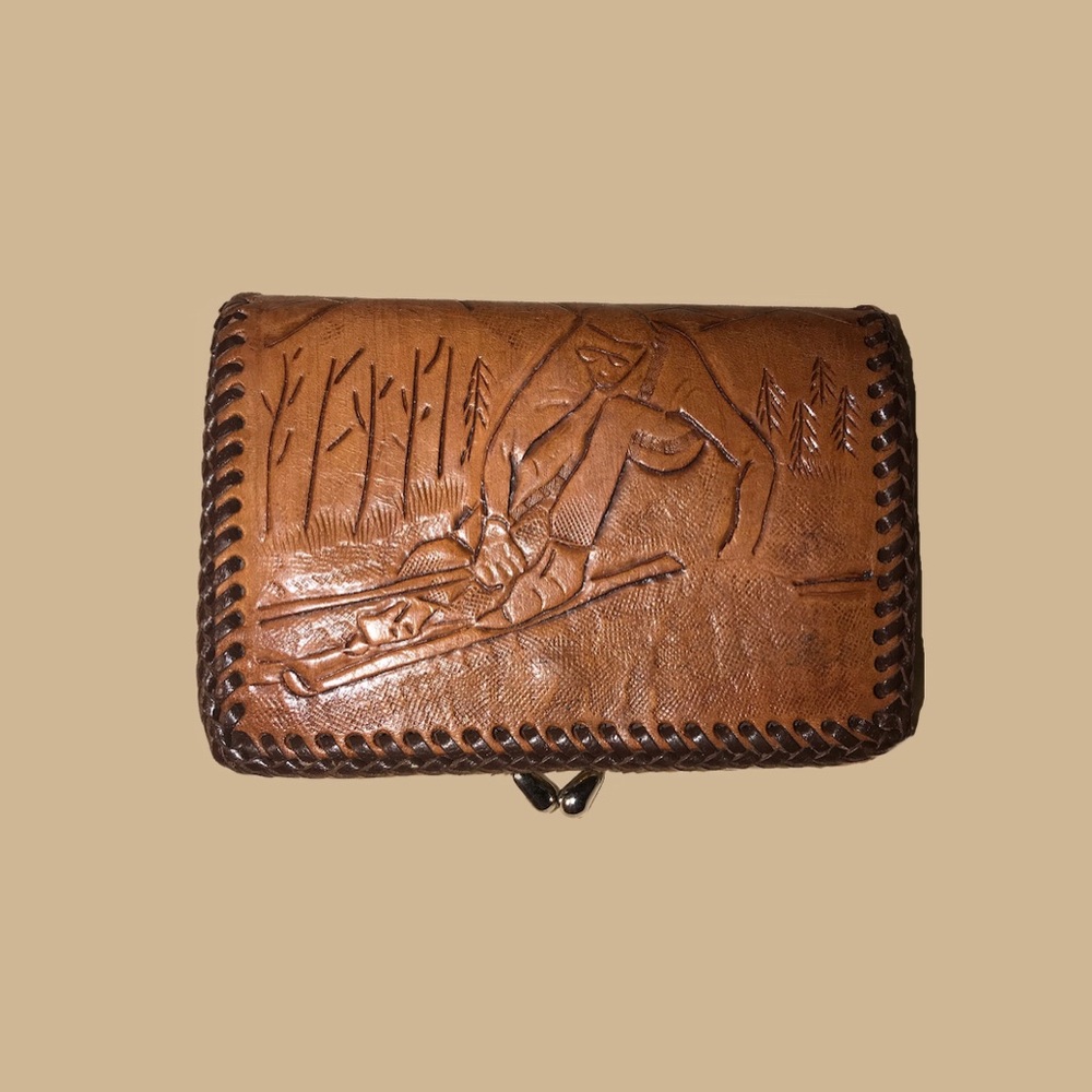 Vintage Faux Leather Coin Purse